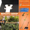 Garden Tool Organizer Wall-Mounted Power Tool Rack Heavy Duty Rust-Proof Space-Saving Storage Shelf For Pruners Branch Shears