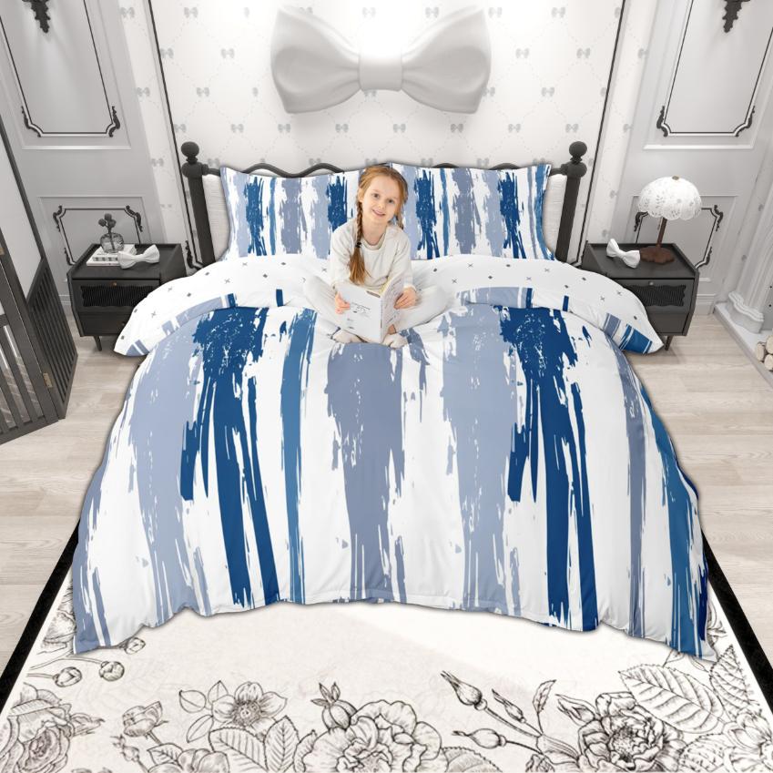 

Homewish Watercolor Artwork Duvet Cover Set 2Pcs/3Pcs Gradient Ombre Bedding Oil Painting Aesthetic Quilt Cover Set EU Single(135*200cm)3pcs