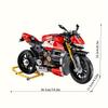 981 Particle Mold Fast Building Block Assembly Model Motorcycle, for 6 Years Old + Creativity, Is Also A Home Ornament, Holiday