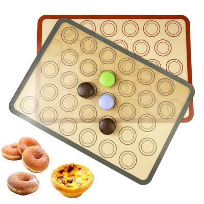 Silikon Backmatte 0,7 mm Antihaft Sicher Hitzebeständig Ofenauskleidung Wiederverwendbar Spülmaschinenfest Backblech für Kekse