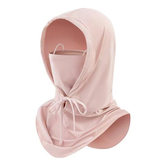 

Кепка от солнца для мужчин и женщин с защитой от ультрафиолета, бейсболка со съемной защитой лица и шейным клапаном для езды на велосипеде, рыбалки, пешего туризма, садоводства розовый