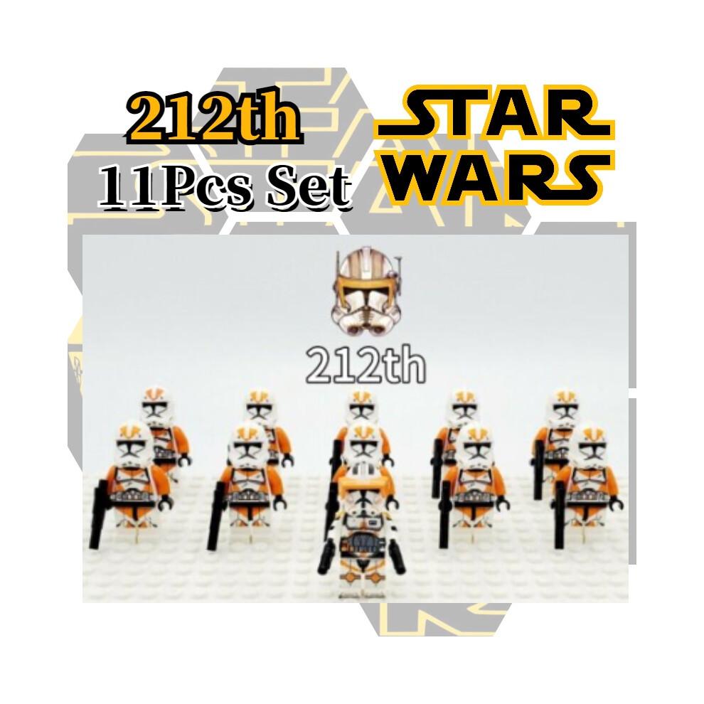 11pcs Star Wars Clone Troopers Minifigures Building Blocks Diy Toys Gifts Kids