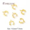 10-30Pcs/Lot Pendant Clip Clasp 18K Gold Plated Pinch Pendant Bails Supplies For Jewelry Connectors,DIY Earring Accessories