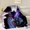 Heißer koreanischer Anime S-Solo L-Leveling 2 Flanell warme Komfort weiche Plüschdecke für Sofa Wohnzimmer Büro Schlafzimmer Reise Geschenk