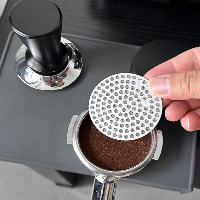51/53/58Mm Reusable Coffee Puck Screen 316 Stainless Steel Double Layer Coffee Filter Fine Mesh Professional Espresso Accessory