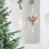 Acrylic Christmas Crystal Chandelier Pendant Glitter Decorative Xmas Tree Hanging Decorations Realistic Christmas Tree Ornaments