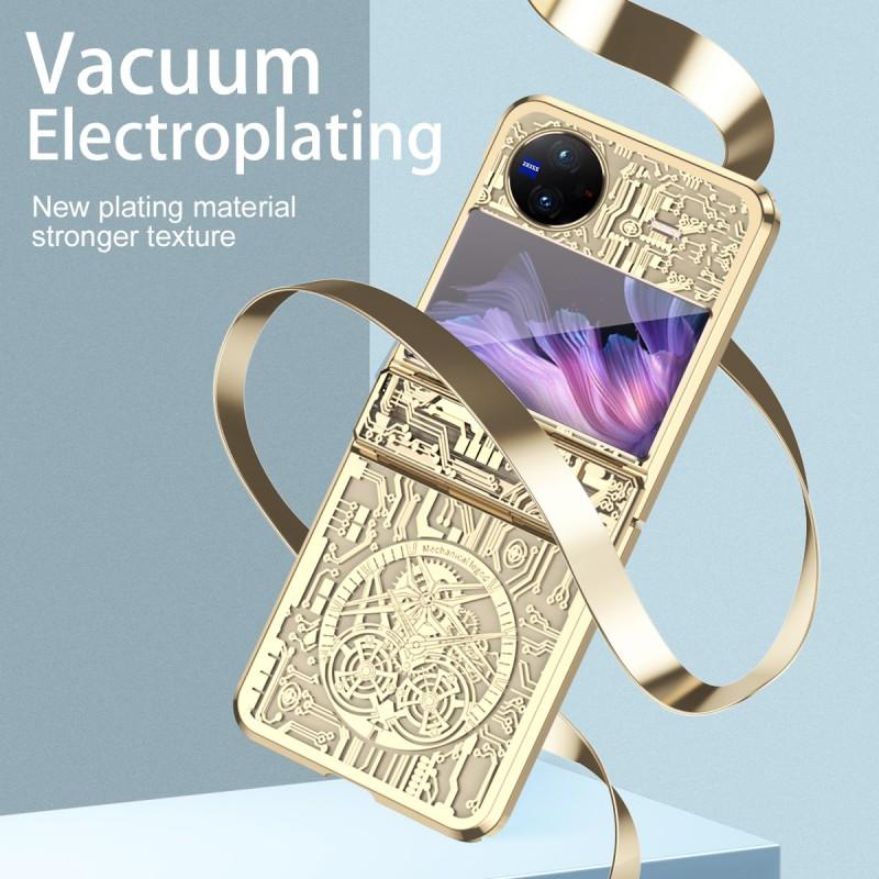 Vivo X Flip Phone Case Full Coverage Shockproof PC Leather Cover With Smooth Hinge Design Foldable Smartphone