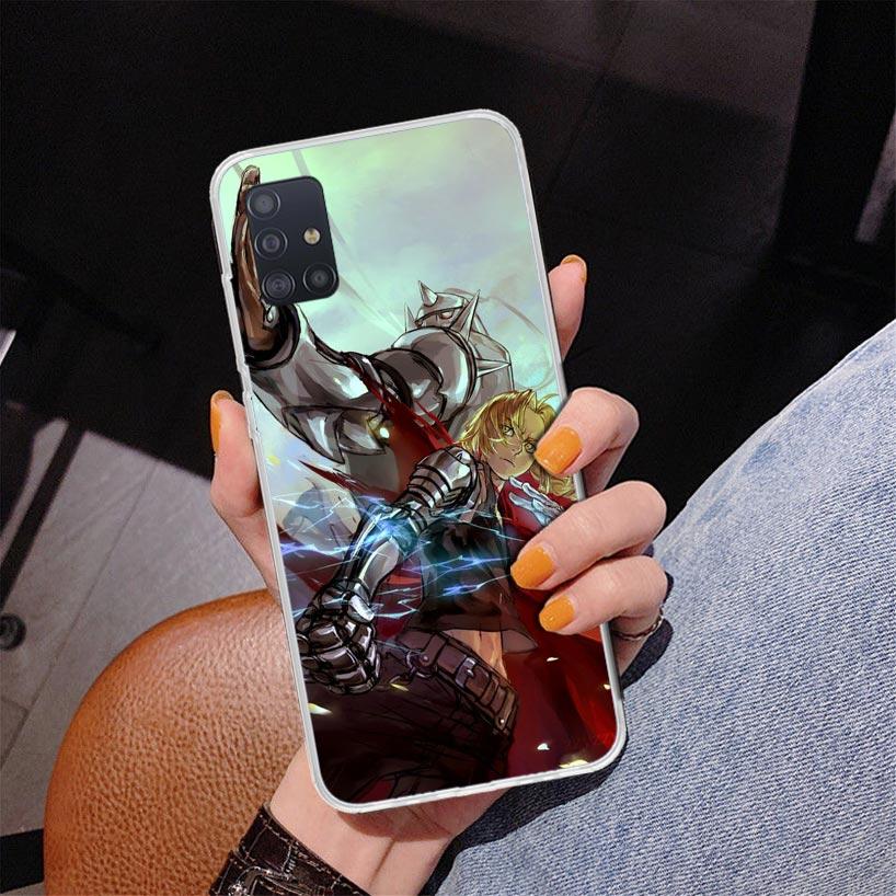 Fullmetal Alchemist Anime Phone Case For Samsung Galaxy A52 A32 A22 A12 A51 A31 A50S A30S A20S A10S Note 20 Ultra 10 Plus S10 A7
