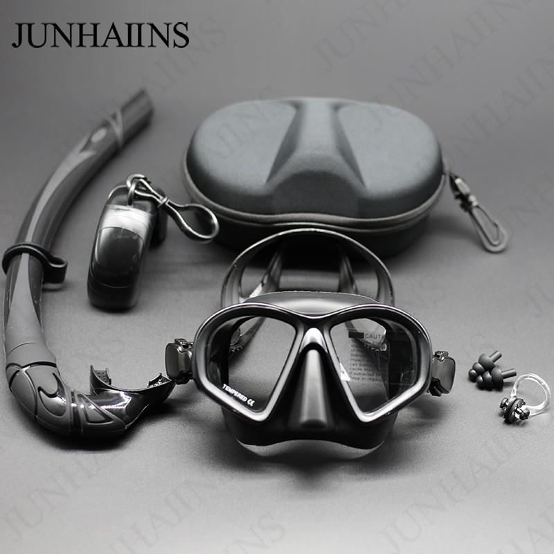 JUNHAIINS Low-Volume Freediving Mask With Tempered