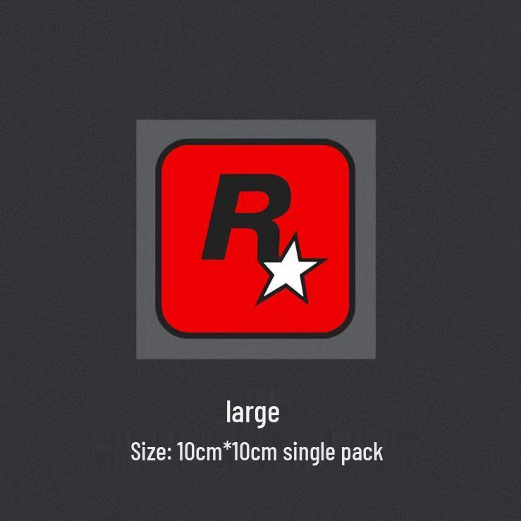 

R Star GTA5 Наклейка на крышку бензобака, устойчивая к царапинам, для автомобиля и мотоцикла