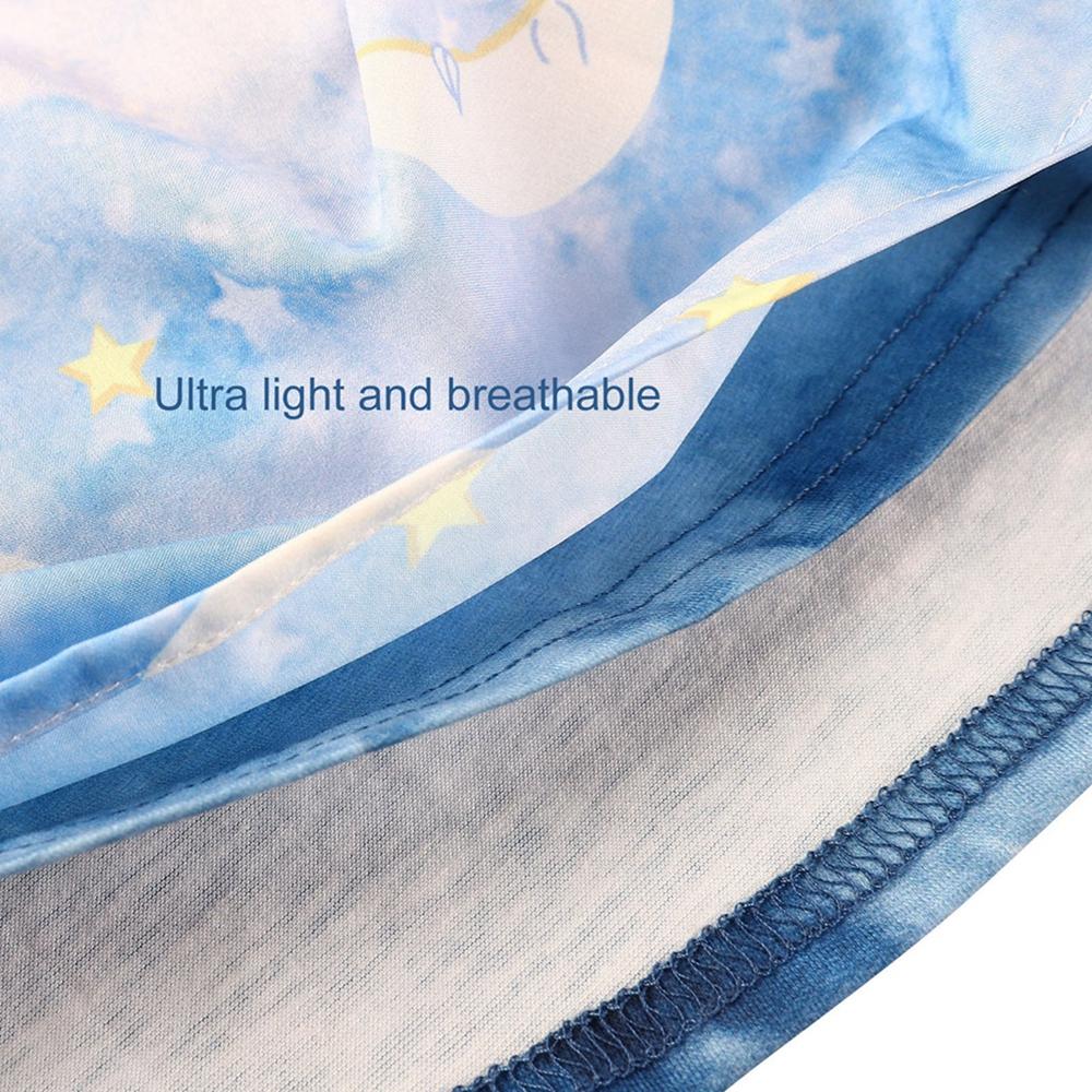 Dámská noční košile s dlouhým rukávem a potiskem