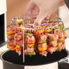 Portable Stainless Steel Air Fryer Skewer Rack - Thickened, Round Grill for Oven & Barbecue