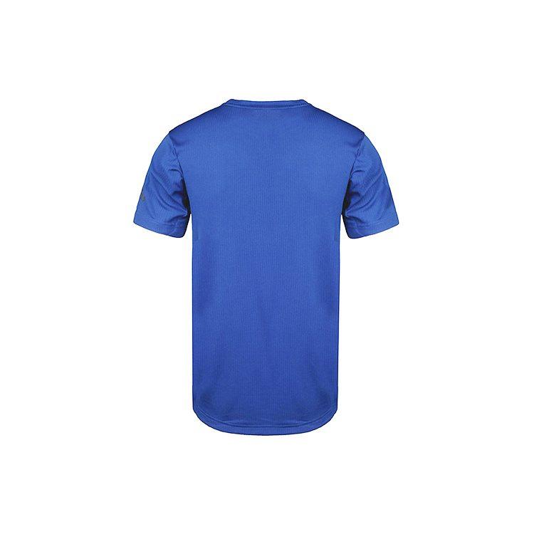 adidas T Shirts Men's Blue Crew Neck Moderate Straight Fit CE0814