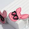 Lovely Easter Pink Glasses Rabbit Drop Earrings for Women Girls Cute Cartoon Bunny Animal Pendant Earring Trendy Jewelry Gifts