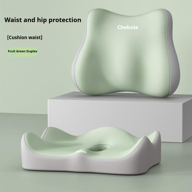 2 ks Ergonomický bederní podpůrný polštář, Dvojitě polstrovaný chránič kyčlí a zad s prodyšným polyesterovým potahem, Pratelný v pračce