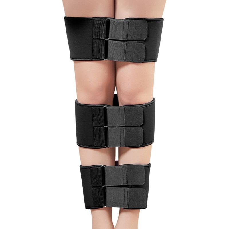 

XO Leg Alignment Support Bands Adjustable Compression Straps For Comfortable Fit And Daily Postures Correction M чорний