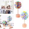 Wooden Fibonnaci Spiral Tree Decompression Toy For Children By Muzhixing Colorful Leaves And Macaron Round Pieces