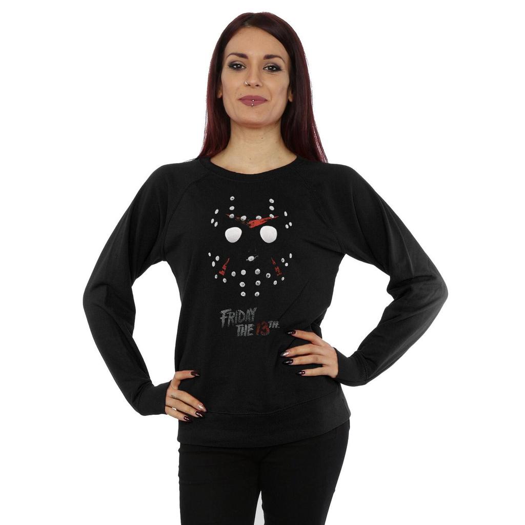 Friday 13th Womens/Ladies Jason Hockey Mask Sweatshirt
