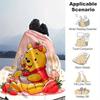 1pc Winnie The Pooh Printing Blanket - Soft, All-Season Throw for Living Room, Beroom,Personalize Gift with Aorable Cartoon Esign