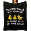 Funny Rubber Duck Quack Duck Throw Blanket Decoratives Personalized Gift Summer for sofa Blankets