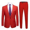 Herrenbekleidung Einfarbiger Anzug Anzug Herren Business Casual Hochzeit Bräutigam Plus Size Dreiteiliger Anzug Anzüge und Blazer