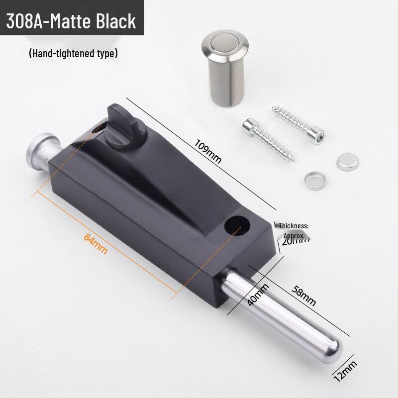 Aokewen 308A Knob Style Rotating Floor Bolt Lock
