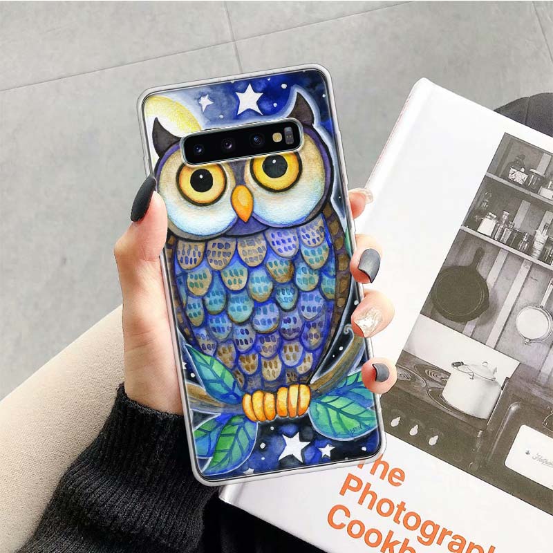 Animal Owl Phone Case For Samsung Galaxy S26 Ultra S23 S24 S25 Edge S20 FE S21 S22 Plus Soft Print Shell Cover Fundas Galaxy S23