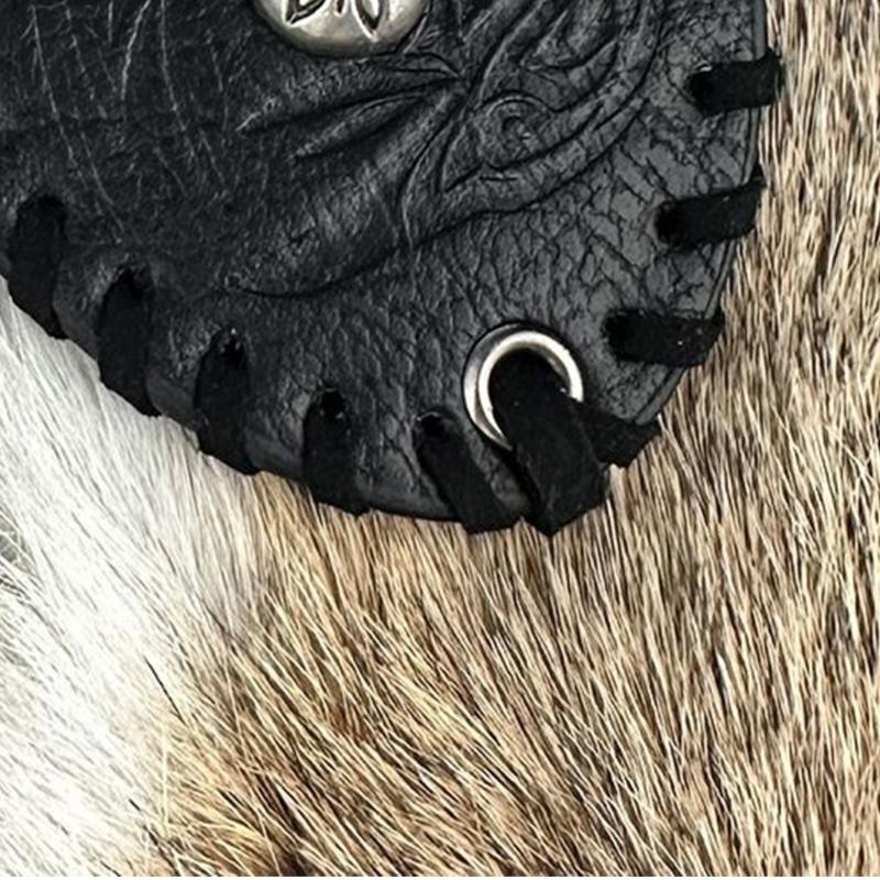 Medieval Embossed Eye Patches Vintage Leather Eye Mask LARP Cosplay Accessories Pirate Eye Covers for Men Halloween