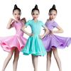 Girls'  Latin Dance Dress Dance Girls' Long Sleeve Split Latin Dance Dress Performance Clothing Two Piece Set