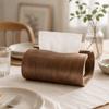 Minimalist Retro Napkin Holder Wooden Table Paper Container Portable Paper Dispenser  Car
