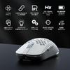 DIERYA Falcon M1 Wireless Gaming Battery 6 Customizable White Mouse, 24000DPI, 180-Hour Life, Ultra-Lightweight 90g, Buttons, RGB, 2.4G/BT5.2/USB-C