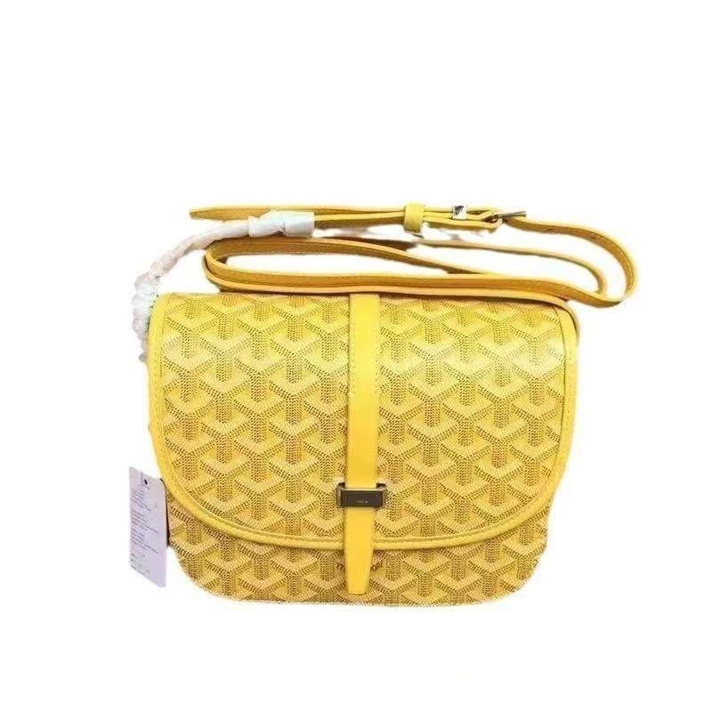 Goya Unisex Fashion Print Dogtooth Saddle Crossbody Messenger Bag
