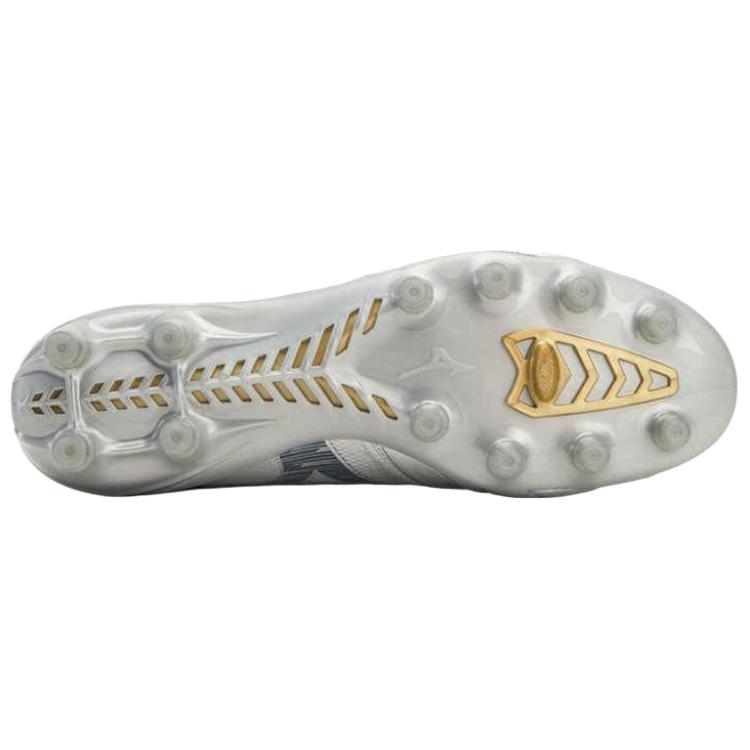 Mizuno Morelia Neo 4 Cushioned Slip Resistant Abrasion Resistant Soccer Shoes Men's Silver Mizuno P1GA254204