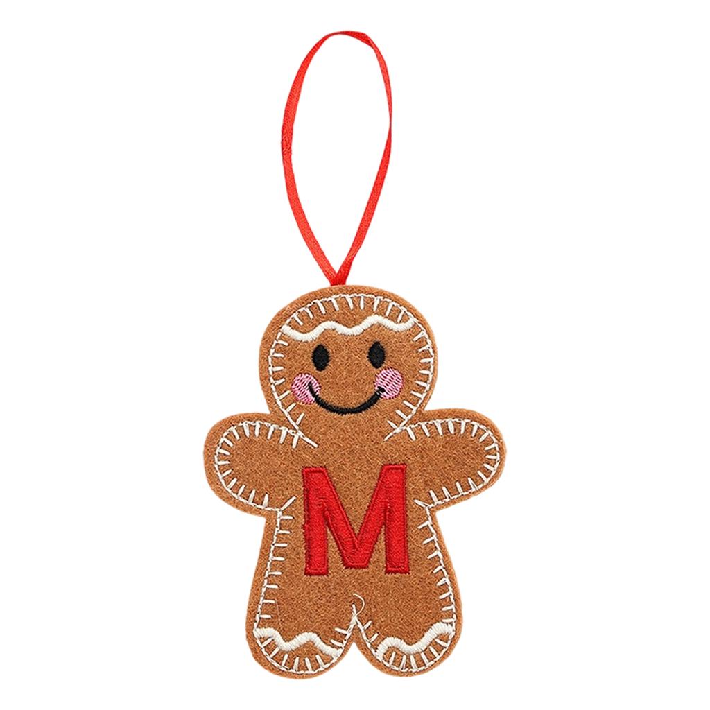 Christmas Gingerbreads Man Decorative Pendant Christmas Tree Pendant Christmas Letter Biscuits Man