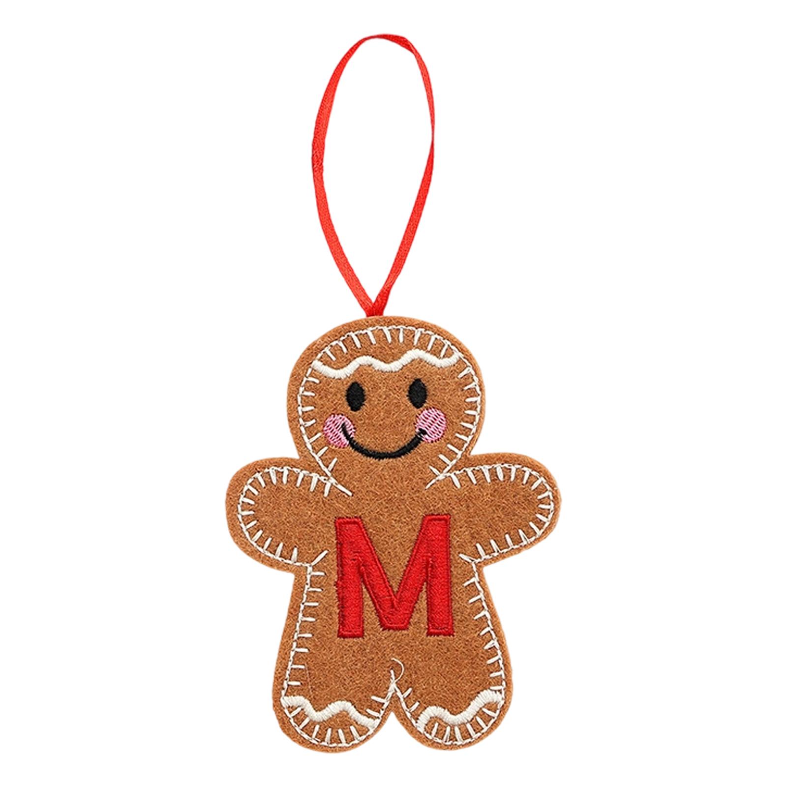

Christmas Gingerbreads Man Decorative Pendant Christmas Tree Pendant Christmas Letter Biscuits Man One Size