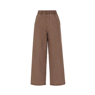VISITINNEWYORK Cotton Elastic Waist Basic Pants (Vyalp52)