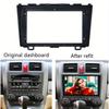 2 Din  Fascia for HONDA CRV CR-V 2007-2011 Car   Dash Panel Install Trim Frame Kit, Plastic, No Battery