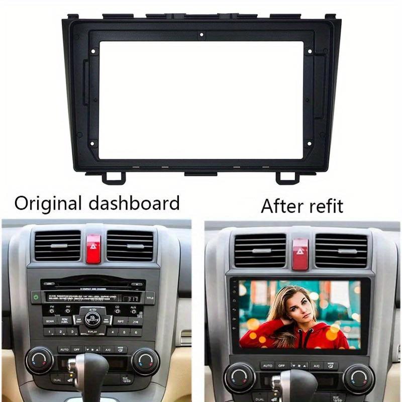 2 Din Fascia for HONDA CRV CR-V 2007-2011 Car Dash Panel Install Trim Frame Kit, Plastic, No Battery