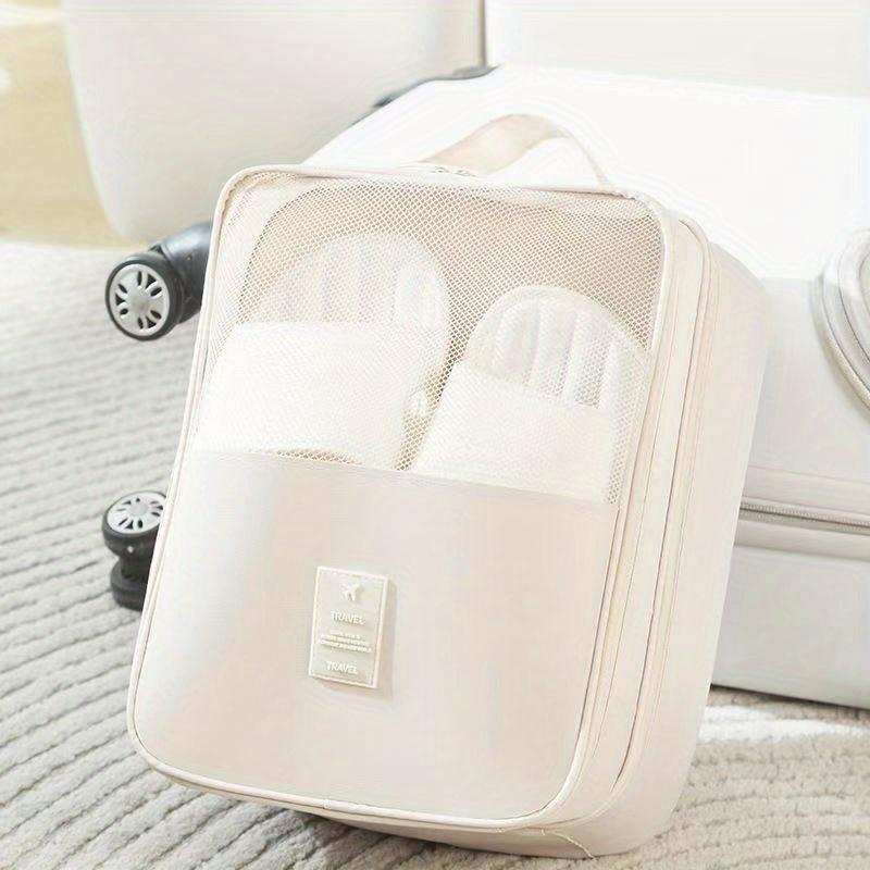 1PC travel shoe storage bag, hanging storage box large capacity, durable polyester multiple compartments suitable for shoes and accessories