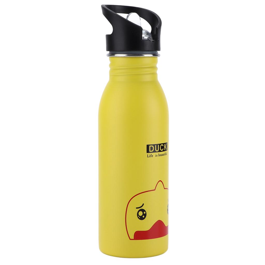 Sport-Wasserflasche aus Edelstahl 500 ml Niedliche vakuumisolierte Wasserflasche mit Saugmund für