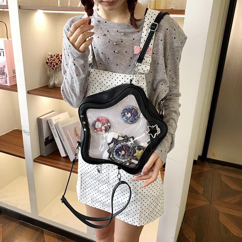 

Backpack Women s Large Capacity Casual 2024 New Niche Design Student Korean Version Pain Bag Premium Travel Backpack чорний