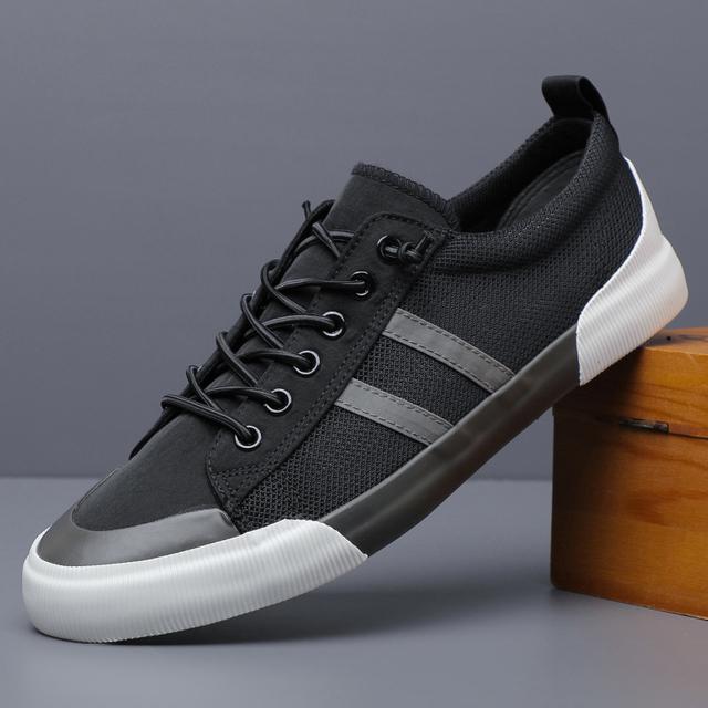 Shoes for Men Casual Shoes Summer Thin Mesh Flat Skateboard Shoes Street Cool Breathable Loafers