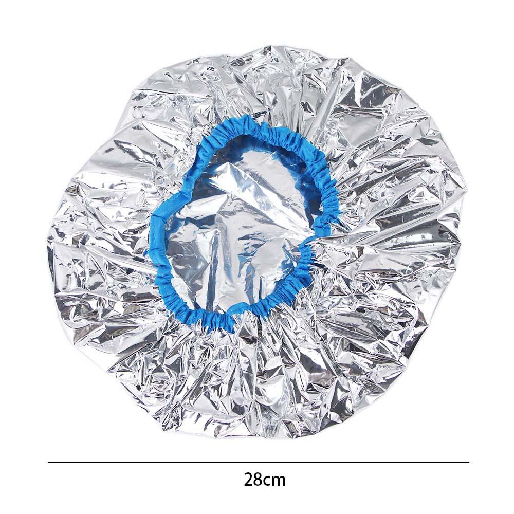 Insulation Self-heating Salon Dyeing Cap Bathing Hat Aluminum Foil Cap Shower Cap Hair Care Tool