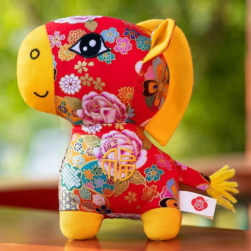 2026 Year of the Horse Red Rose Lucky Horse Plush Mascot