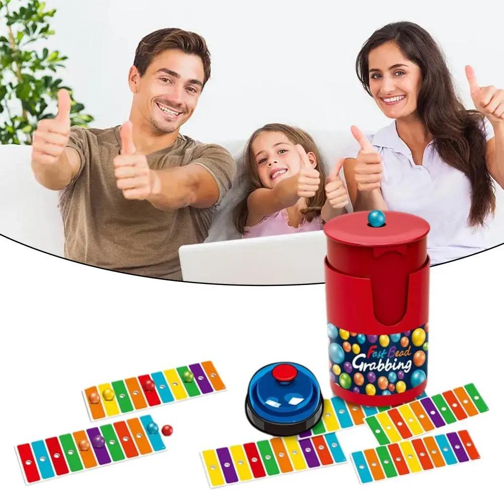 Color Line Bingo Fast Bead Grabbing Game for Two Players with Exciting ** Bells Funny Strategy Games Perfect for Kids and Adults