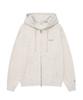 COVERNAT Small Authentic Zip-Up Hoodie Oatmeal