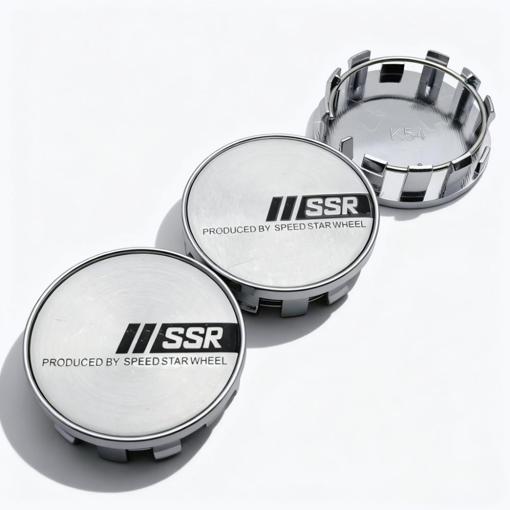 4pcs SSR Logo Emblem Badge Car Wheel Center Caps 54MM 50MM Wheels Hub Cap NRim Hubcaps Dust Cover Replace Car Styling Accessories