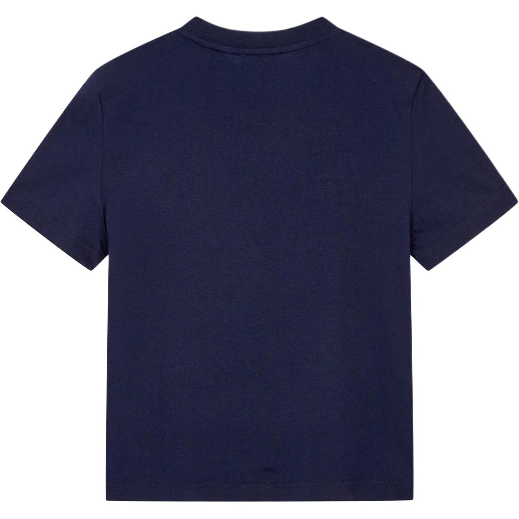 Calvin Klein Logo Round Neck Short Sleeve T-Shirt Women Tops Sound-Blue 47A219G-RNV