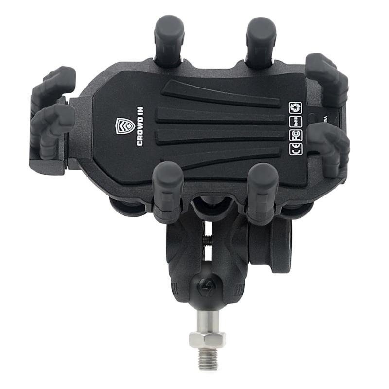 Motorcycle Phone Holder with Vibration Dampener & Secure Lock, Anti-Theft Motorcycle Phone Mount Handlebar Phone Holder