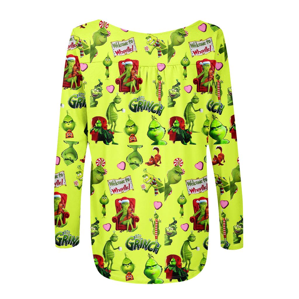 Women's Long Sleeve Tunic Loose Tops Casual Oversized Tops Pleated Tunic Button Down Casual Women's Print Tops